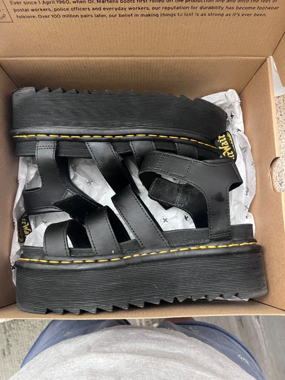 Doc Marten platform sandals